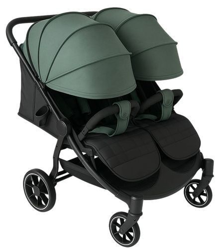 עגלת תאומים/אחים עם שכיבה מלאה מתאימה מגיל לידה בייבי מישל