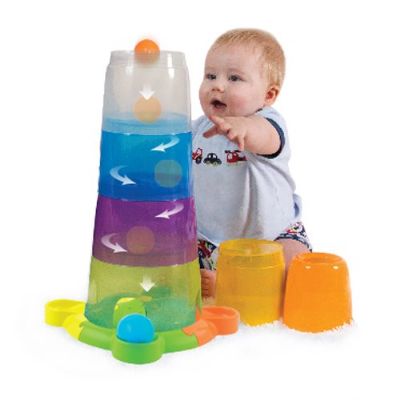 פעלולון מגדל כוסות השחלת כדורים winfun