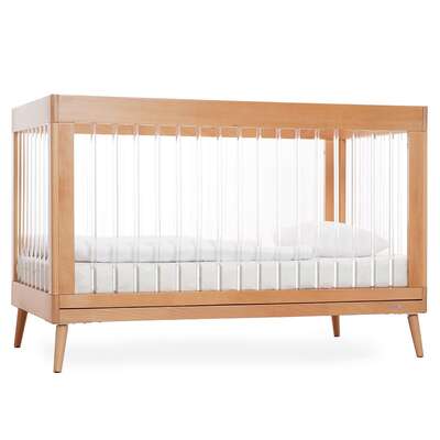 מיטת תינוק דייניז אמנדה עץ טבעי/אקריל – Dainy’s Amanda™ Baby Bed Natural/acrylic 130×70 cm