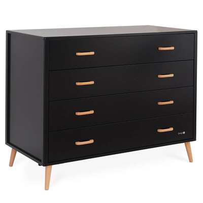 שידת אחסנה דייניז אליסון שחור/עץ – Dainy’s Alison™ Dresser Black/Wood 120 cm