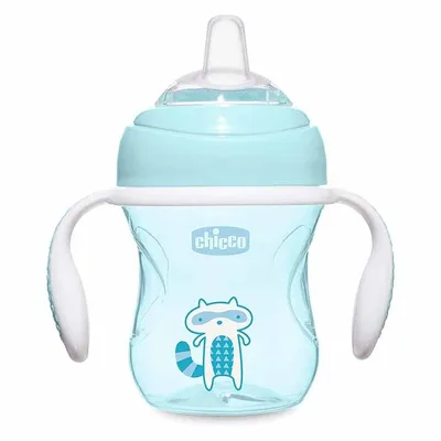 כוס אימון צ’יקו עם פיית סיליקון – Chicco Transition cup +4M