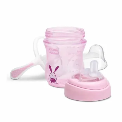 כוס אימון צ’יקו עם פיית סיליקון – Chicco Transition cup +4M