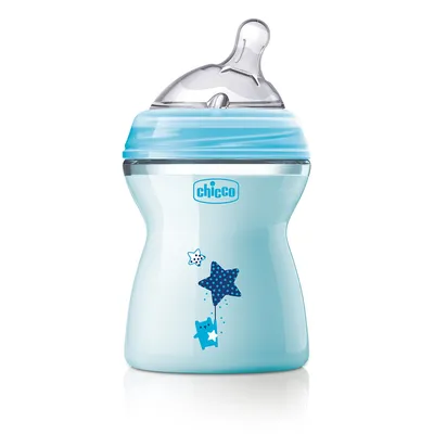 בקבוק צ’יקו נטורל פילינג תכלת – Chicco Natural Feeling Blue