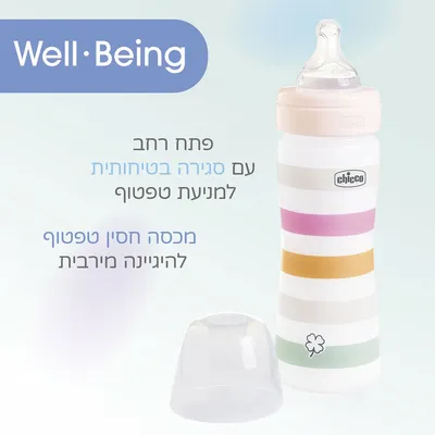 בקבוק וולביאינג צ’יקו לבן – Chicco Well Being Feeding Bottle White