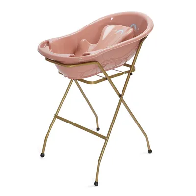 ערכת אמבטיה טגה בייבי 102 ס”מ ליין קשת בענן | אמבטיה + מושב אמבטיה + מעמד לבן – Tega Baby