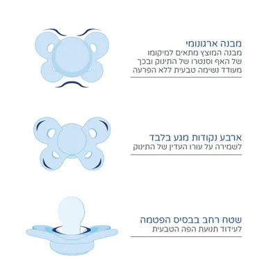 מוצץ סיליקון 16-36M צ’יקו פיזיו קומפורט עם כוכבים – Chicco Physio Comfort 16-36M My Little Star