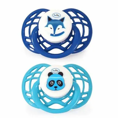 זוג מוצצי סיליקון - Flawless™ Air - 2 pc Silicone Pacifier in Case 6-18 Months