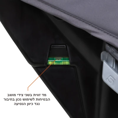 חדש בישראל! מושב בטיחות 4 ב 1 ™Cover Me מבית ®Baby Trend (אפור)