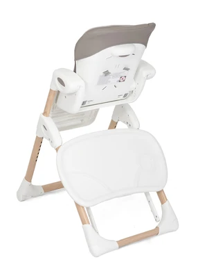 כסא אוכל לתינוק מתכוונן 2ב1 בעל מסגרת עץ Mimzy Recline Wood