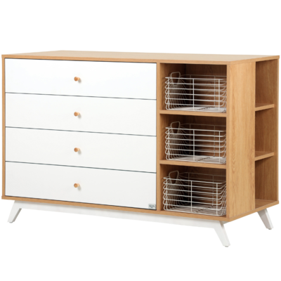 שידה לתינוק הרמוני חלב שקדים+אגוז