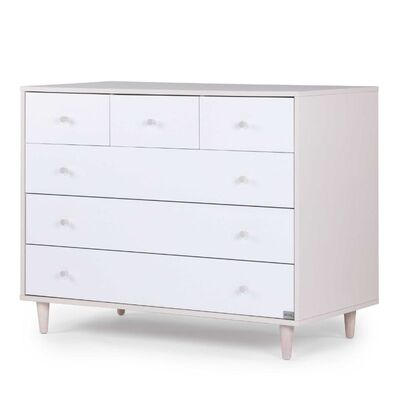 שידה לתינוק גבע אגוז+חלב שקדים