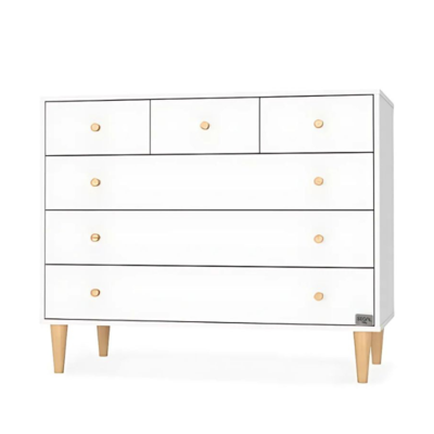 שידה לתינוק גבע אגוז+חלב שקדים