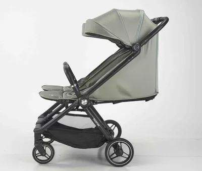 עגלת תאומים דגם: ICON צבע ירוק מעושן