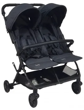 עגלת תאומים TWINYאפור מלאנז'