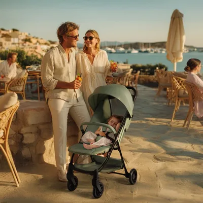 טיולון צ'יקו טאורמינה ורוד פודרה - Chicco Taormina Stroller Blush
