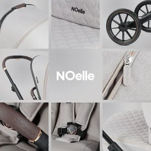 עגלת תאומים דיליאנס&קו נואל אפור בז' | Dillians&Co NOelle gray beige