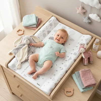 משטח החתלה לתינוק 80X50X10.5 ס"מ - Changing Mat