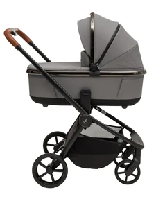 עגלת תינוק ספורטליין סיילו Sportline Cielo PL 2025 - שלד כרום שחור | ריפוד אפור | ידית חומה - ₪2,620.00
