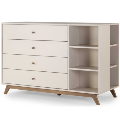 שידה לתינוק הרמוני חלב שקדים+אגוז