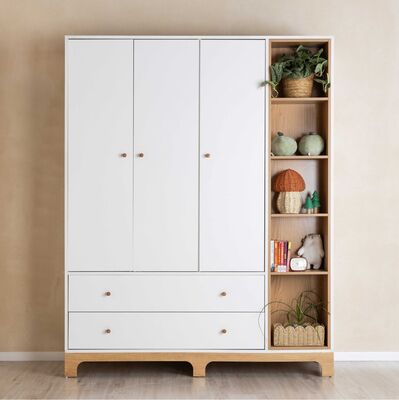 ארון ילדים ג’ספר לבן+אלון אדום