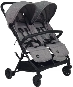 עגלת תאומים TWINYאפור מלאנז'